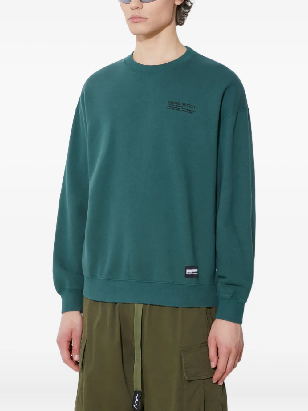 Neighborhood logo sweatshirt | Green | Image 1