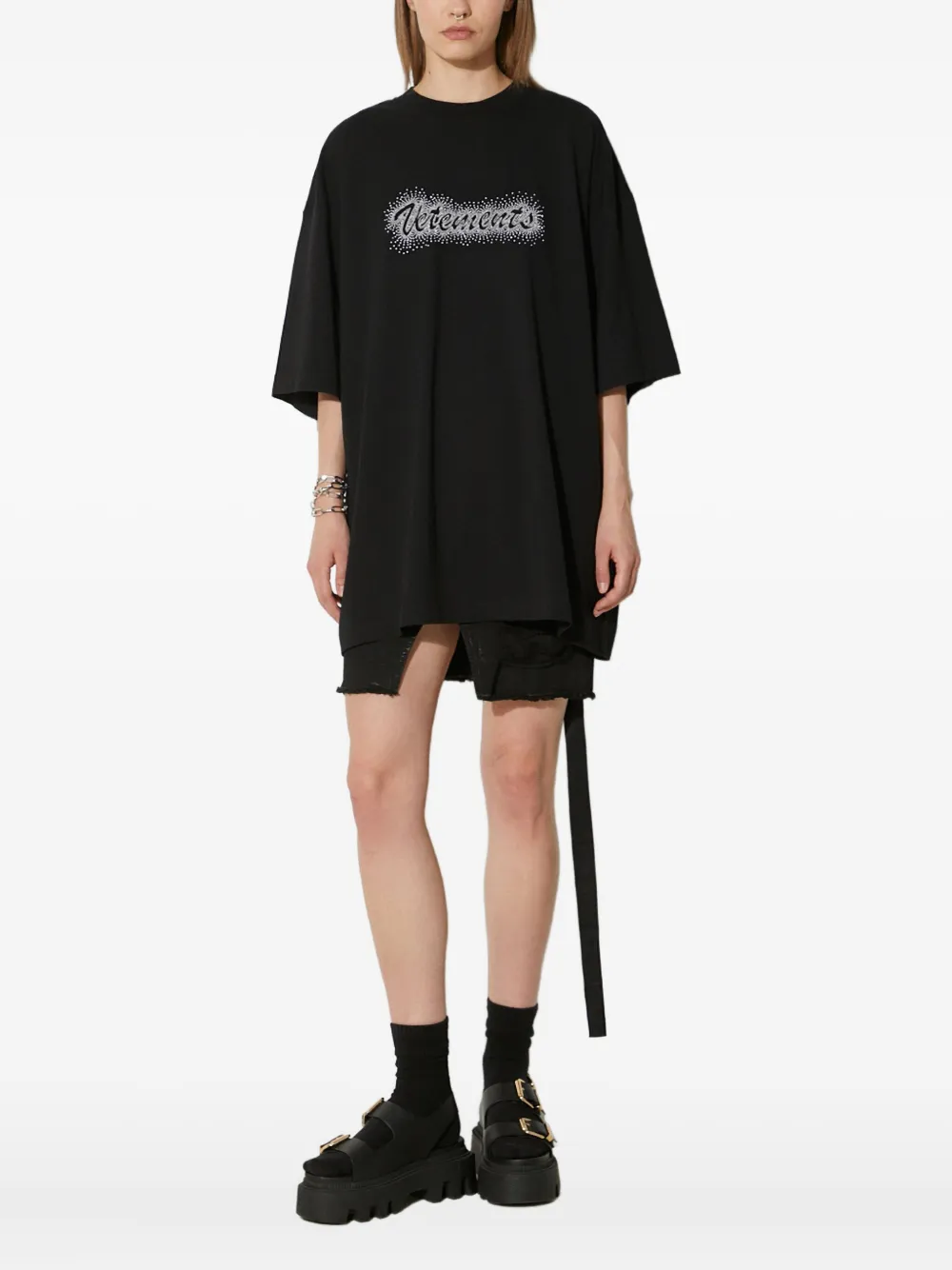 VETE TS logo-embellished T-shirt Zwart