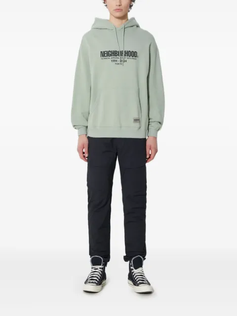 Neighborhood logo-print hoodie