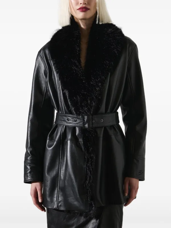 KARL LAGERFELD ブラックロングコート　oo210 KARL LAGERFELD ブラックロングコート oo210 - メルカリ