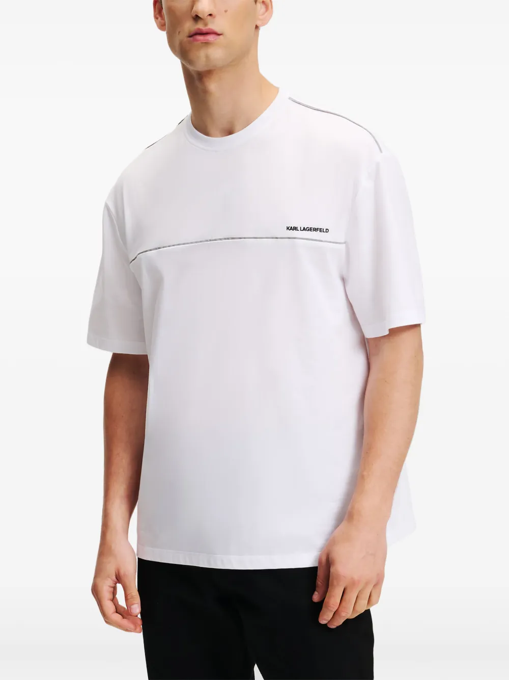 Karl Lagerfeld Logo-print T-shirt In White