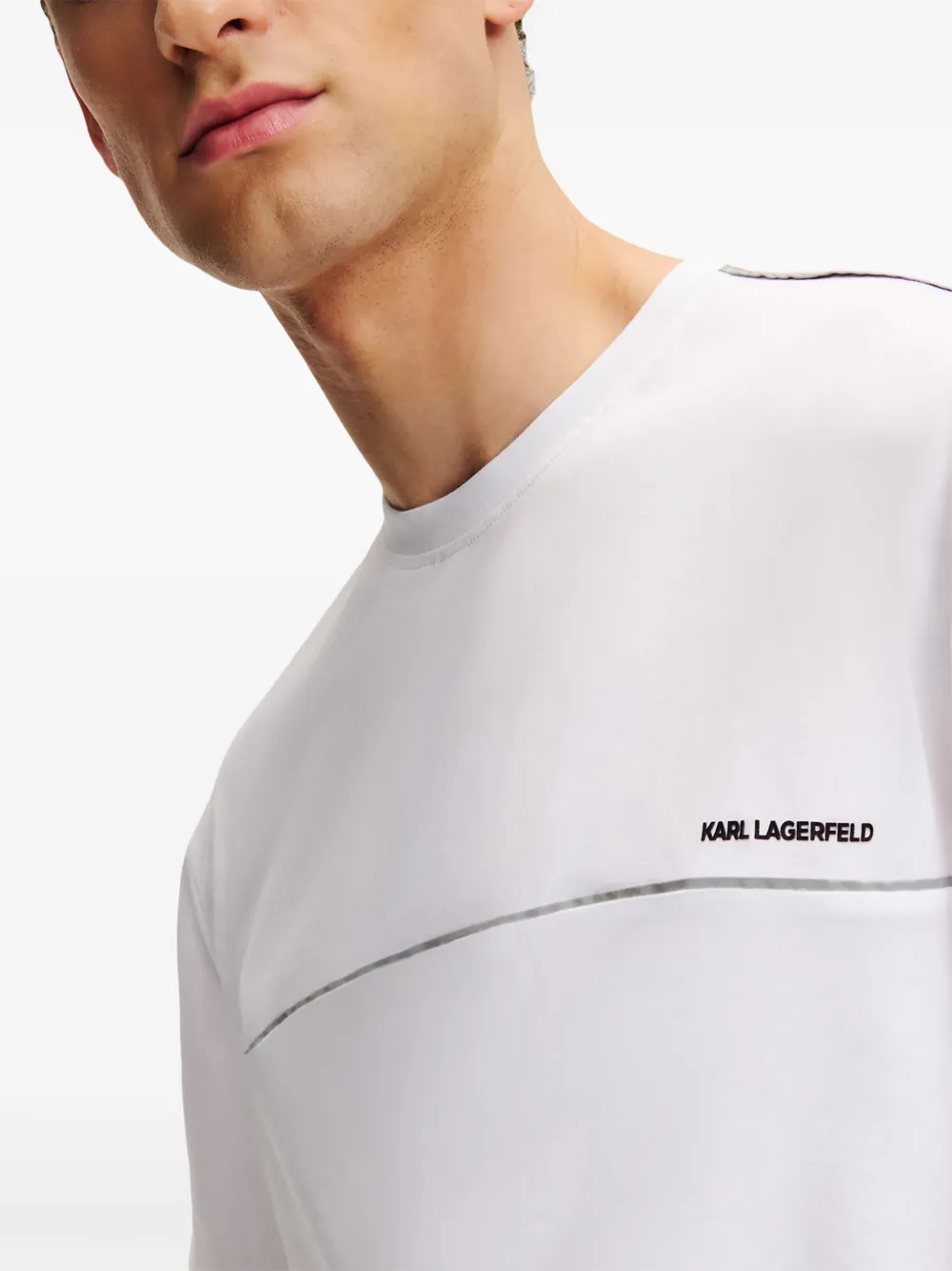 Karl Lagerfeld Logo-print T-shirt In White