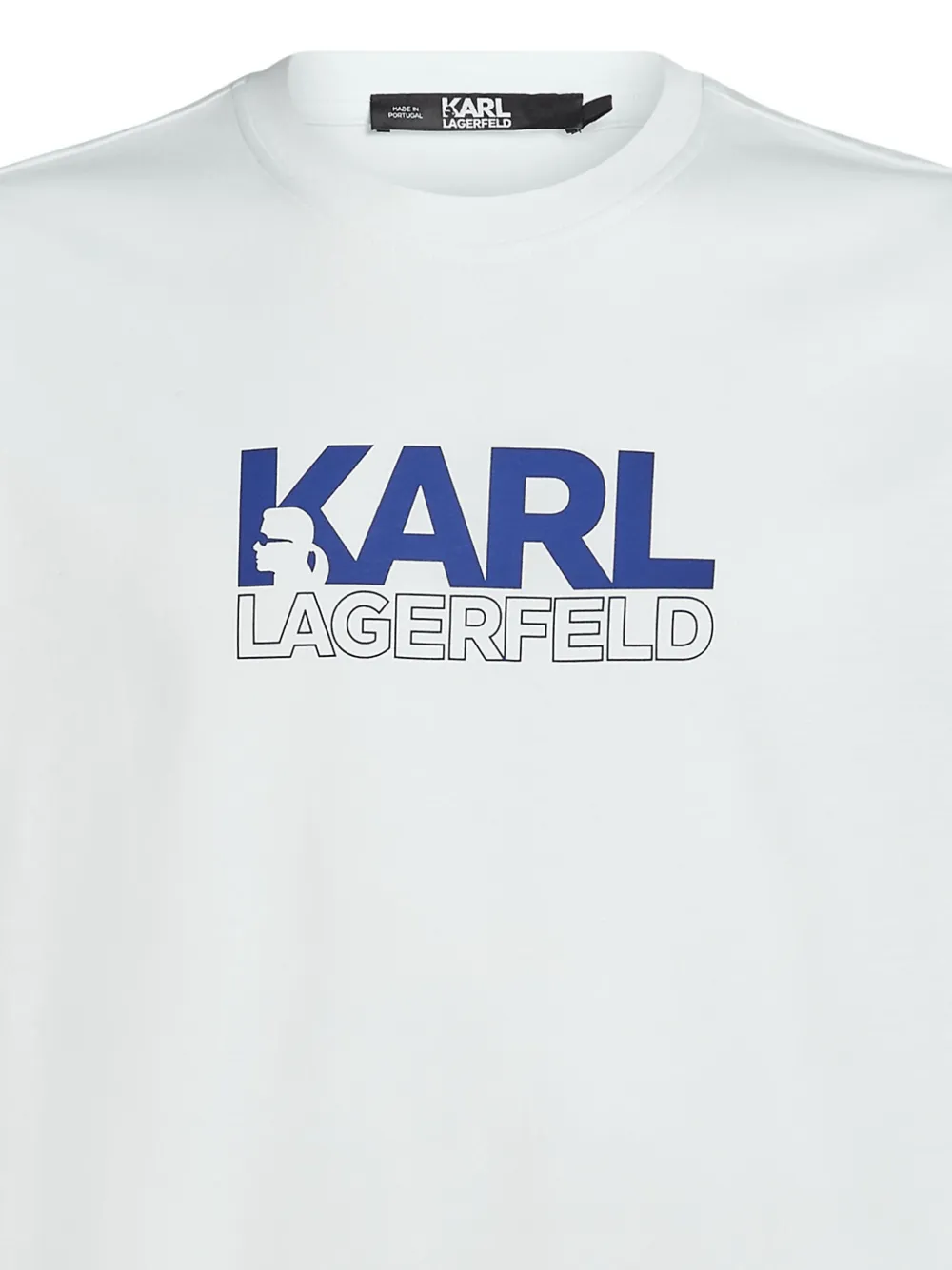 Karl Lagerfeld stack logo T-shirt - Wit