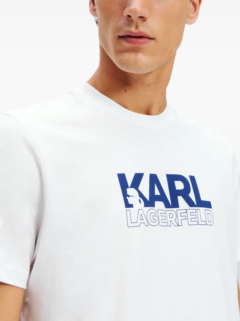 Karl Lagerfeld T-shirt met logo Wit