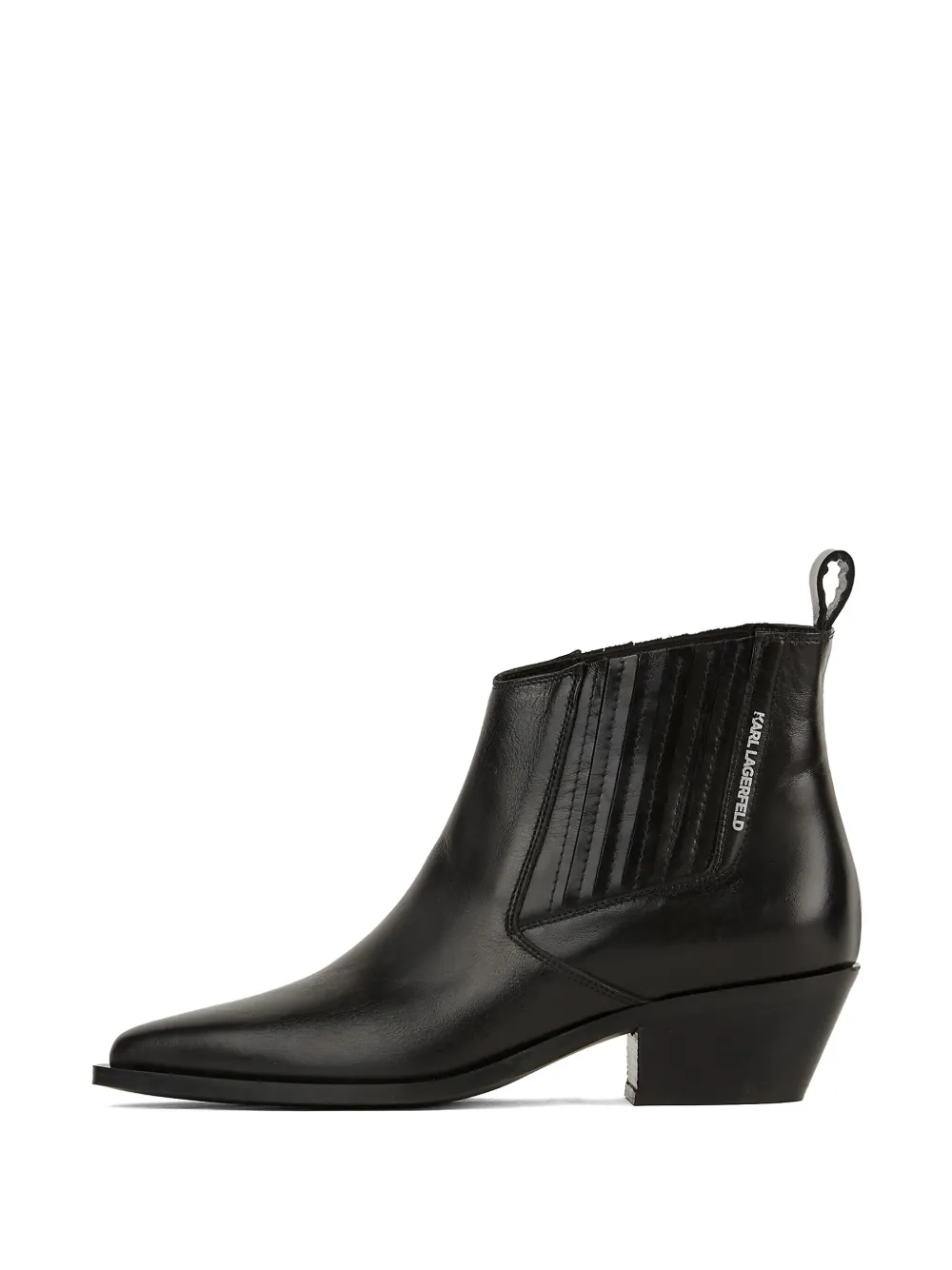 Karl Lagerfeld 50mm Kansas cowboy boots Black