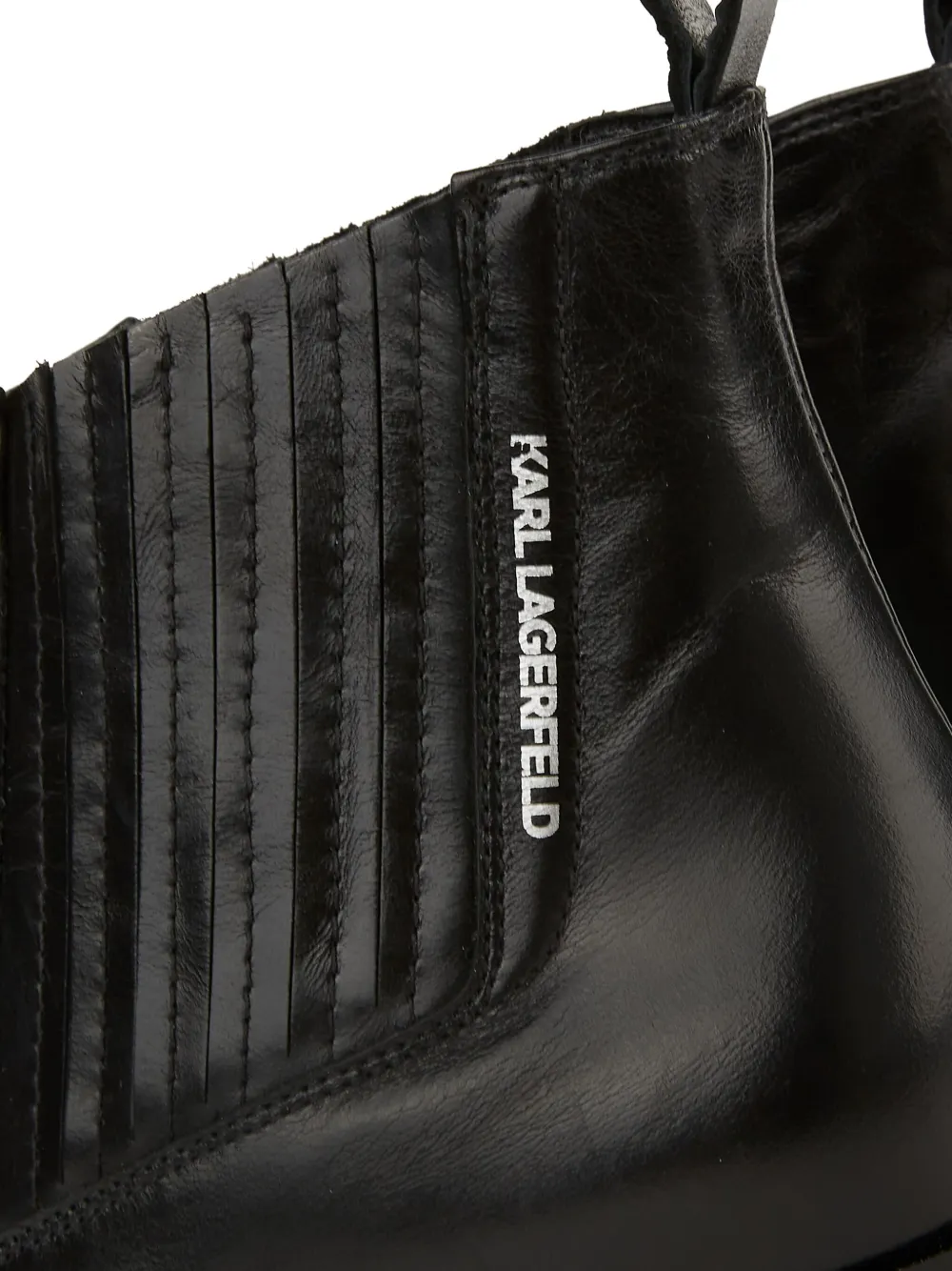 Karl Lagerfeld 50mm Kansas cowboy boots Black