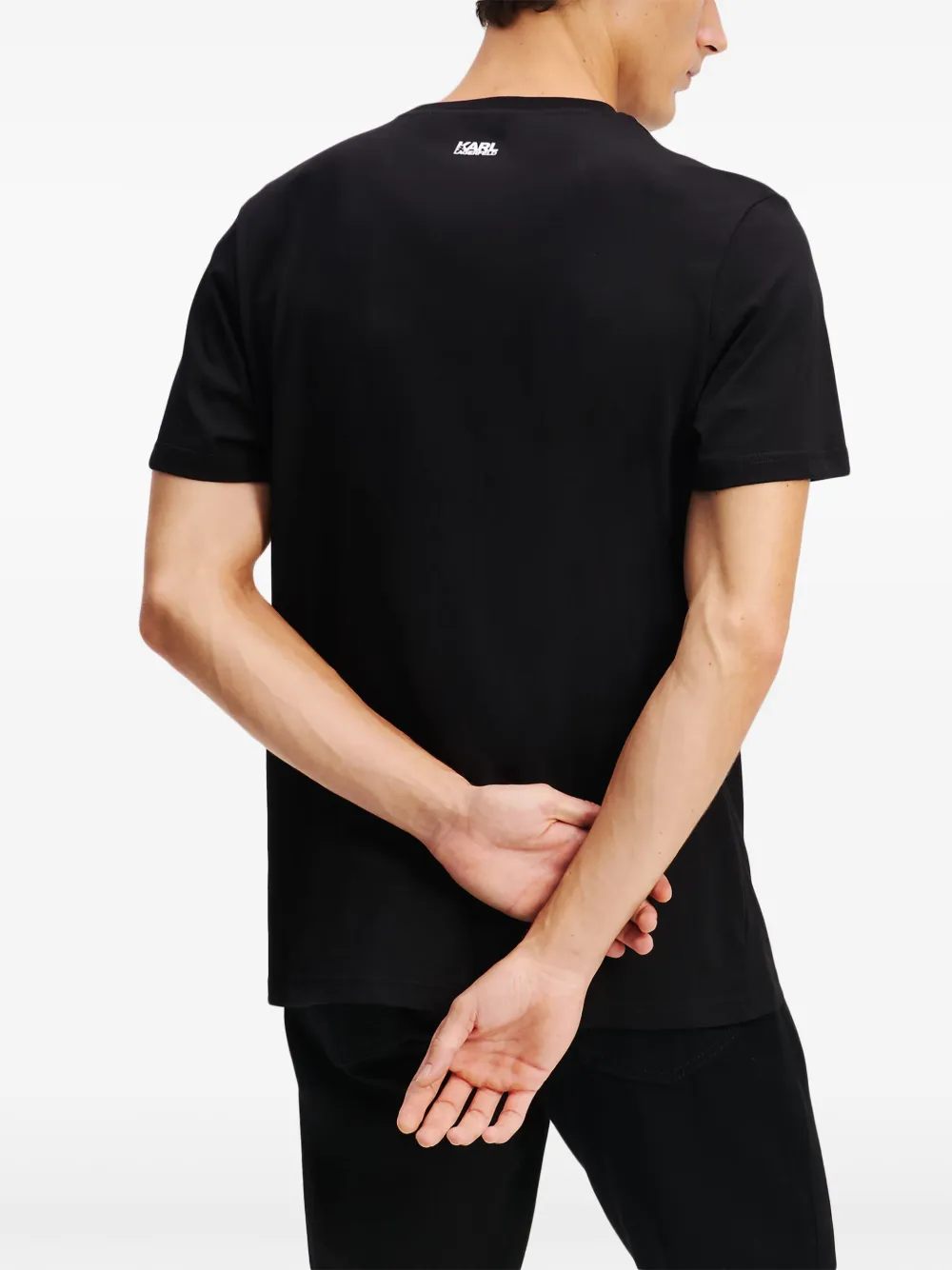 Karl Lagerfeld T-shirt met logo Zwart