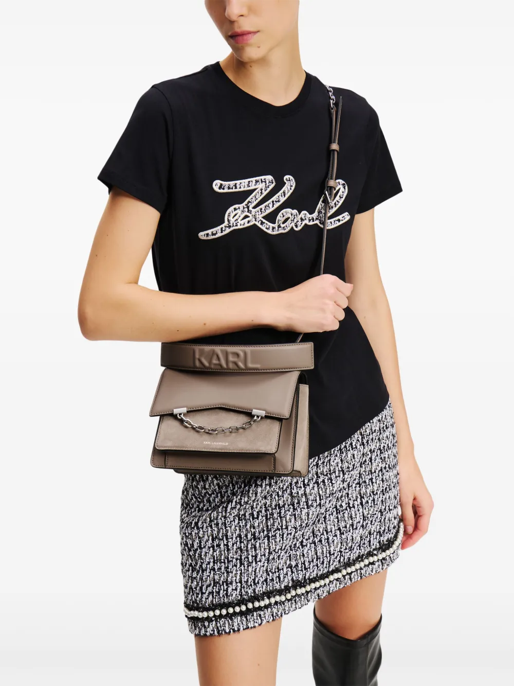 Karl Lagerfeld K/Seven 2.0 crossbodytas - Beige