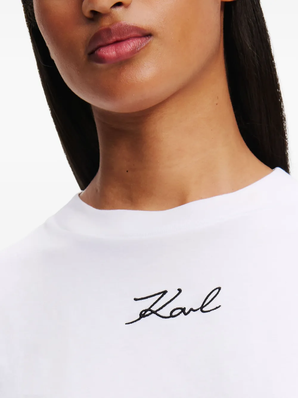 Karl Lagerfeld Karl Signature T-shirt Wit