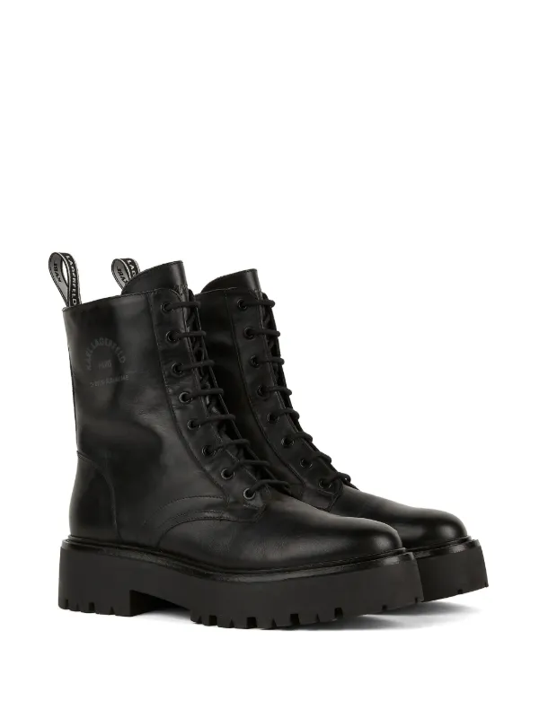 Karl lagerfeld biker boots deals
