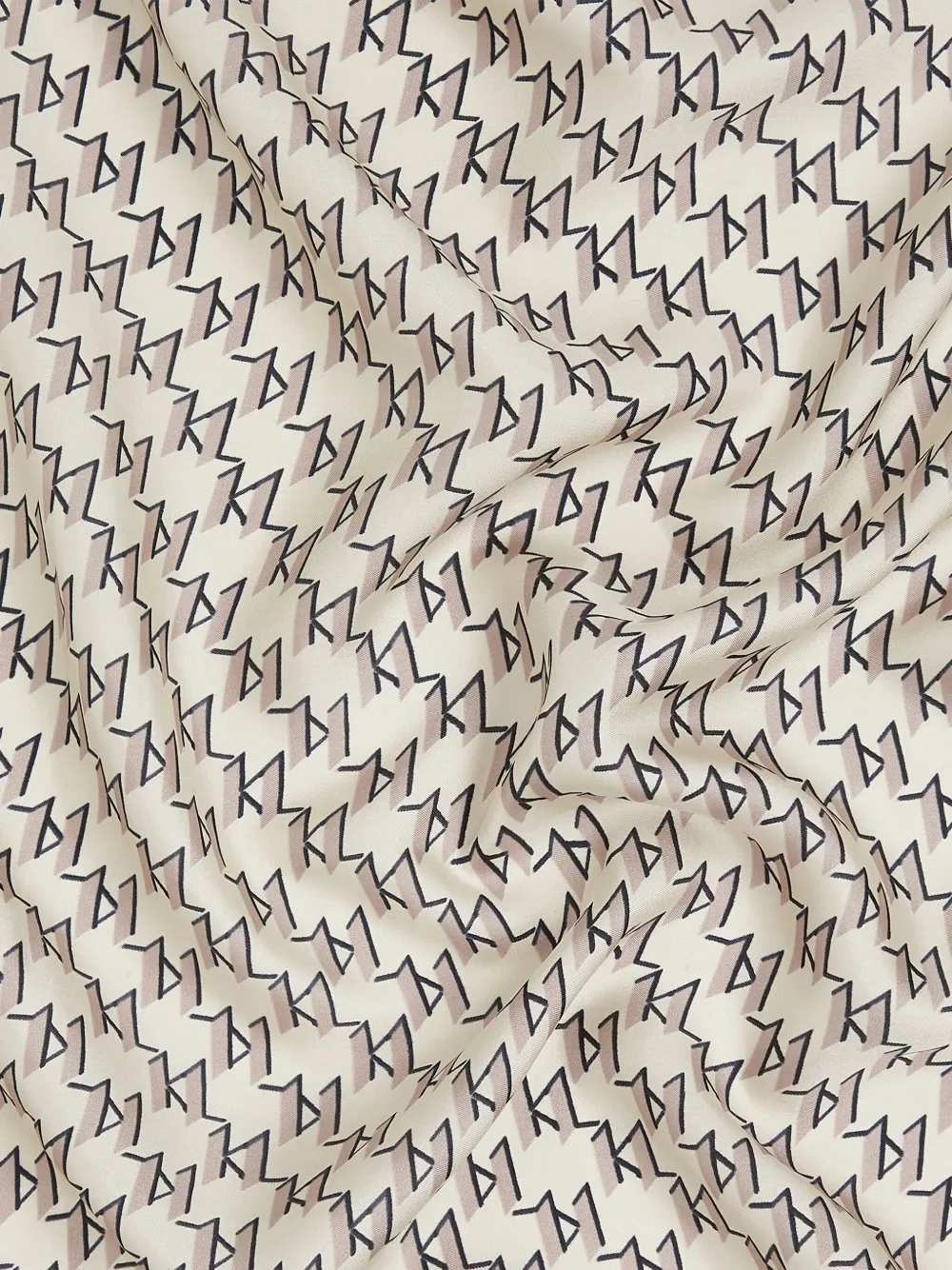 Karl Lagerfeld K/Monogram zijden sjaal - Beige