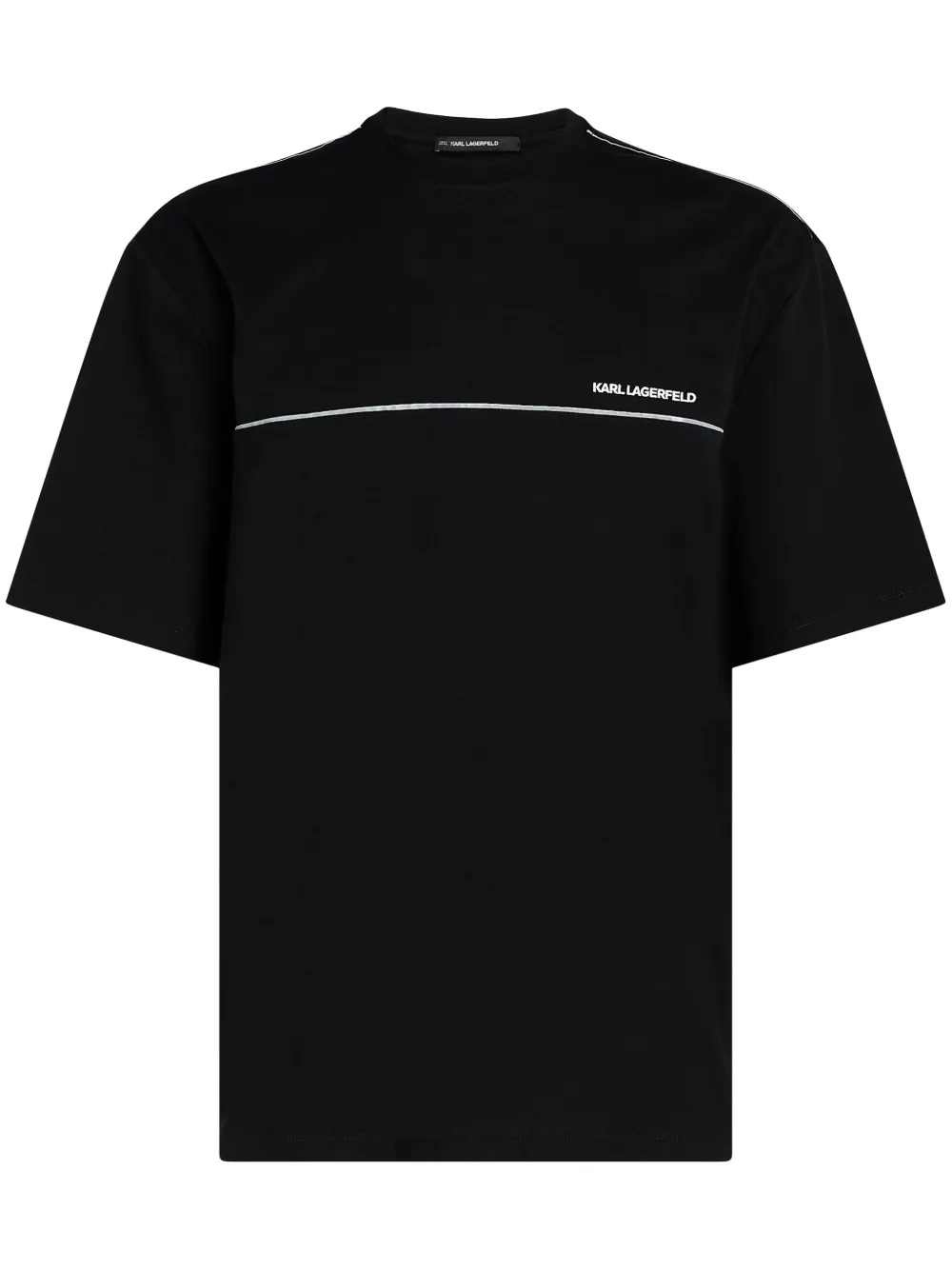 Karl Lagerfeld Camiseta com forro de viés | Preto | Image 1