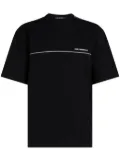 Karl Lagerfeld reflective pipe-lined T-shirt - Black