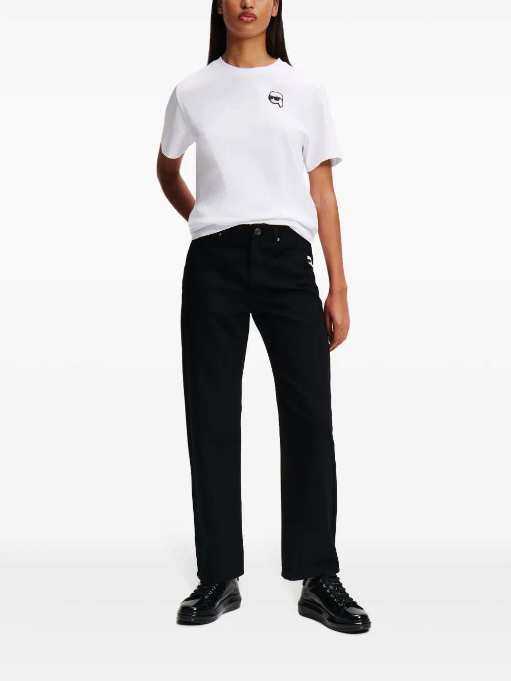 Karl Lagerfeld Ikon girlfriend jeans Zwart