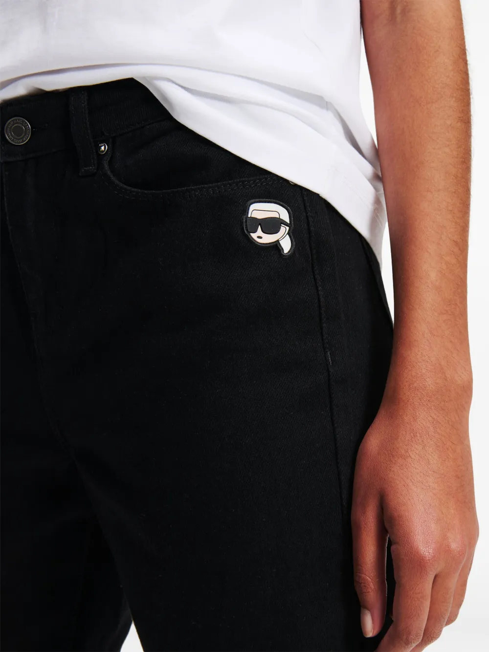 Karl Lagerfeld Ikon girlfriend jeans Zwart