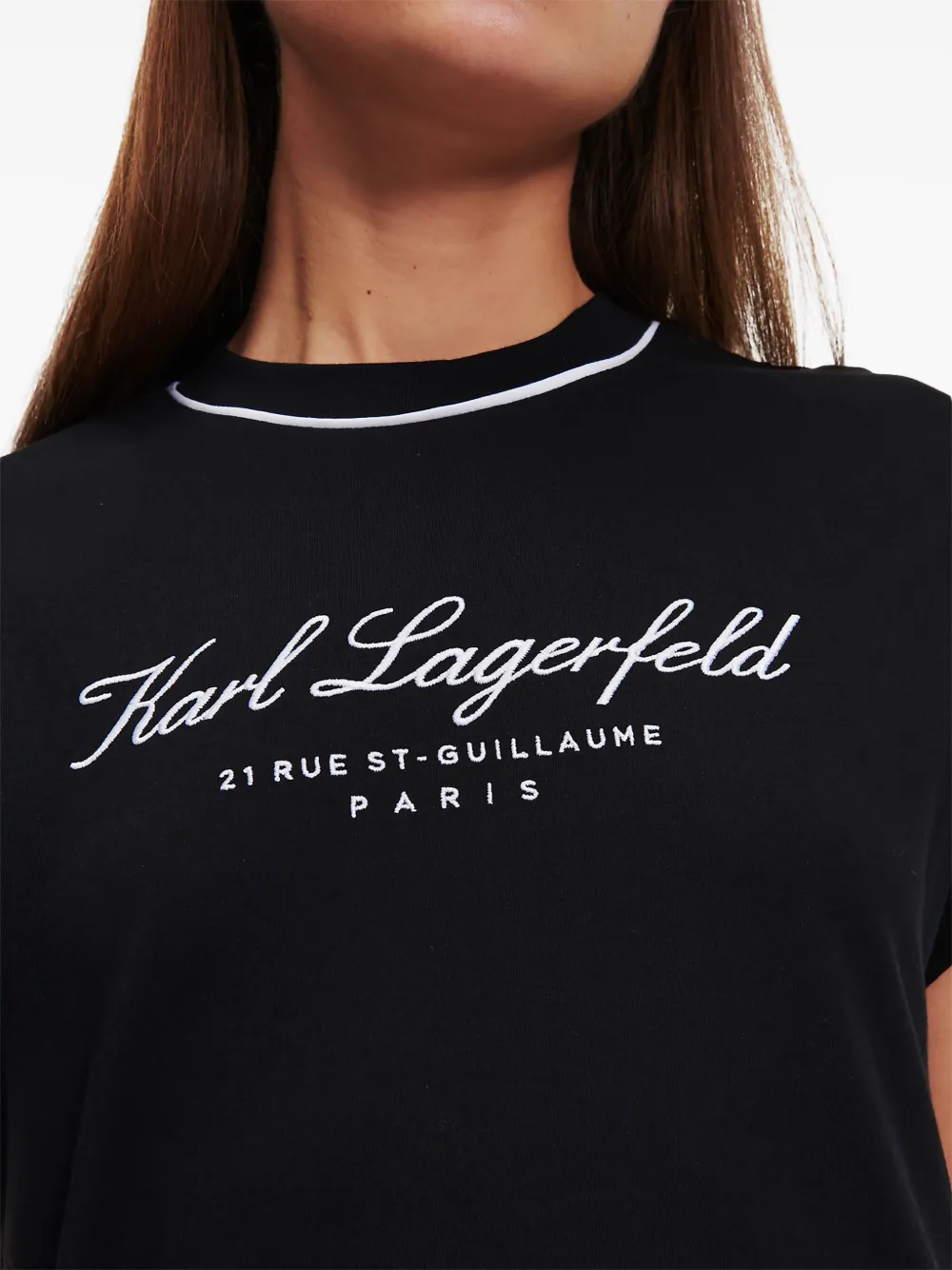 Karl Lagerfeld Hotel Karl T-shirt Zwart
