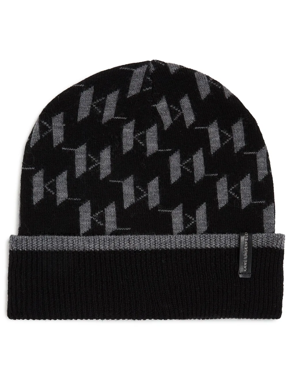 Karl Lagerfeld gorro con monograma | negro | Image 1