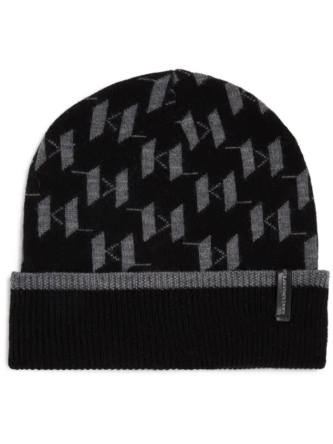 Karl Lagerfeld gorro con monograma