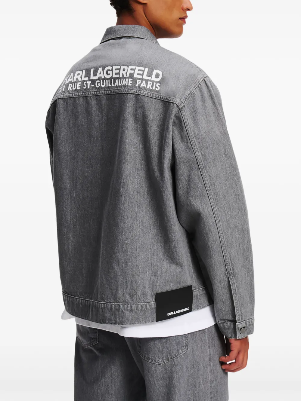 Karl Lagerfeld RSG denim jack Grijs