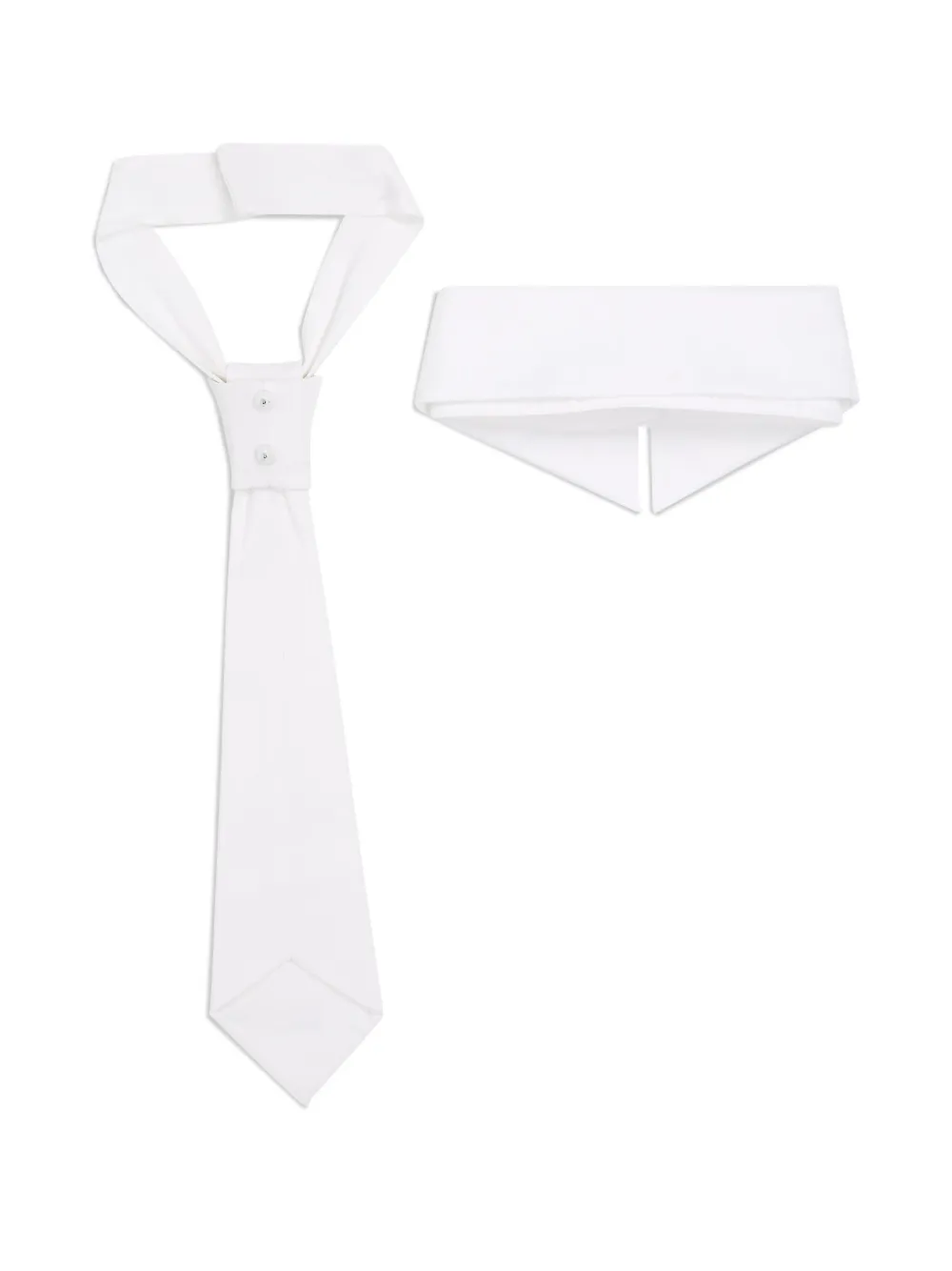 Karl Lagerfeld KL Studio kraag en stropdas set Wit