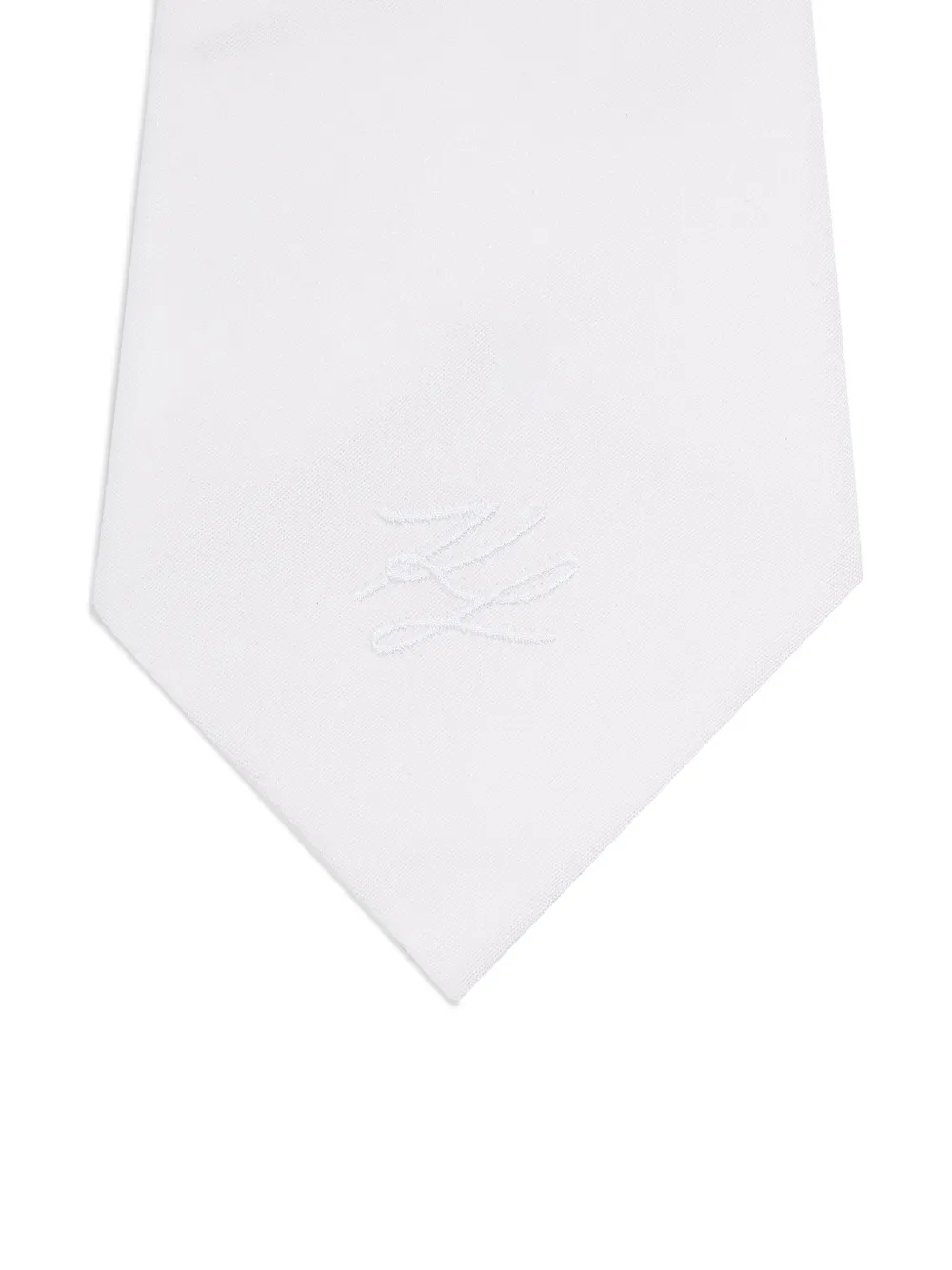 karllagerfeld Karl Lagerfeld KL Studio kraag en stropdas set - Wit