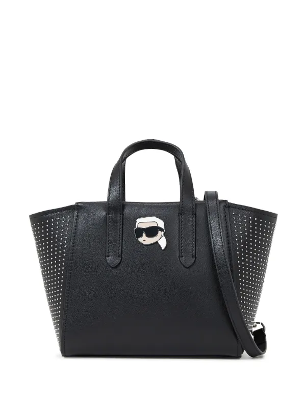 Karl Lagerfeld Ikon レザーカメラバッグ | ブラック | FARFETCH JP