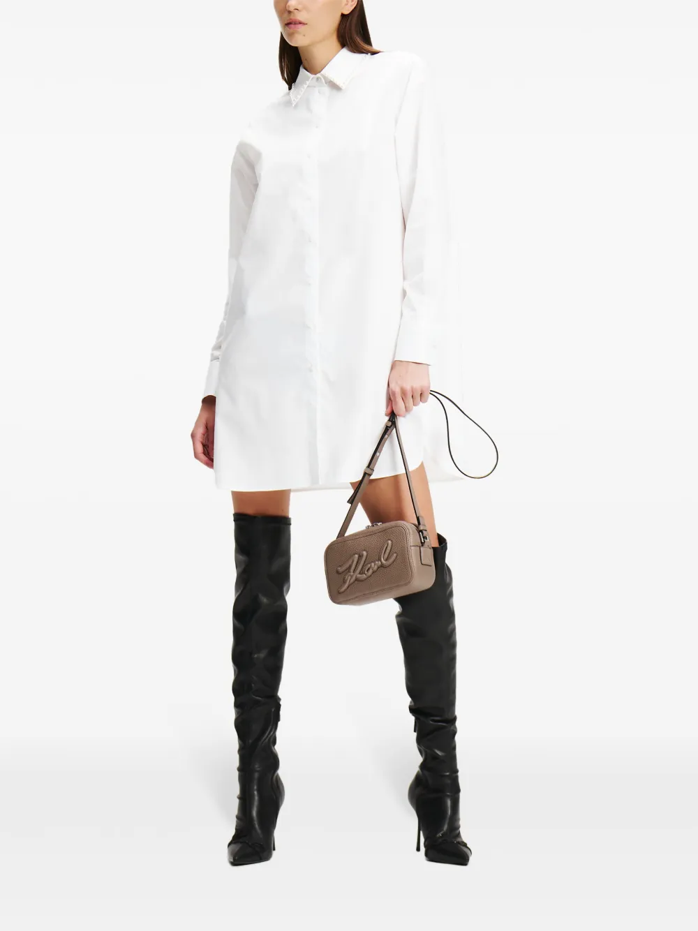 Karl Lagerfeld Camisa com aplicação de pérola | Kaftan | Image 2