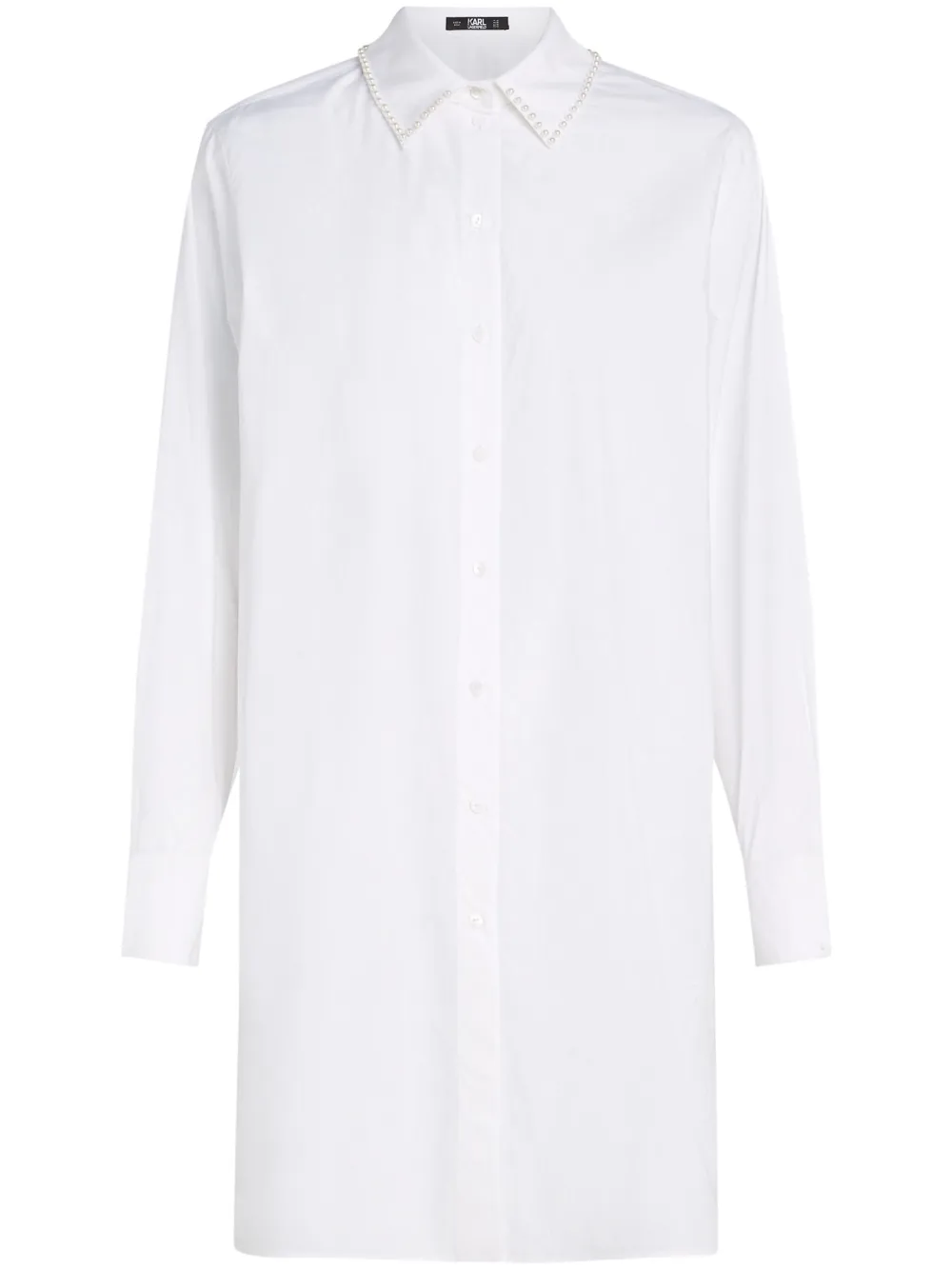 Karl Lagerfeld Camisa com aplicação de pérola | Branco | Image 1