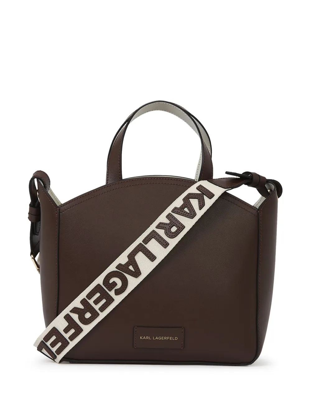 Karl Lagerfeld small Circle tote bag - Bruin