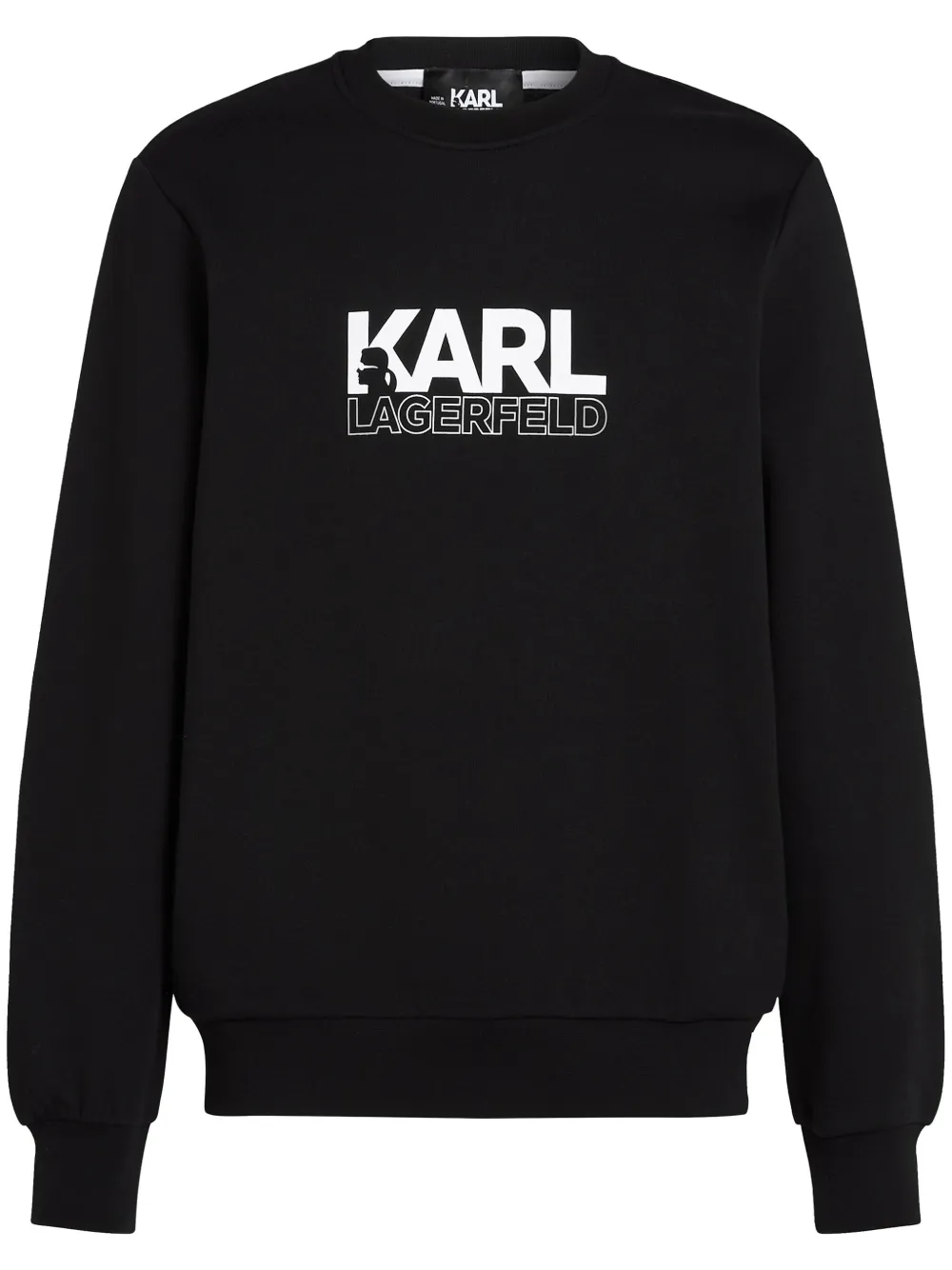 Karl Lagerfeld stack logo Sweatshirt Black FARFETCH
