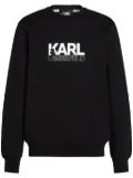 Karl Lagerfeld stack-logo sweatshirt - Black