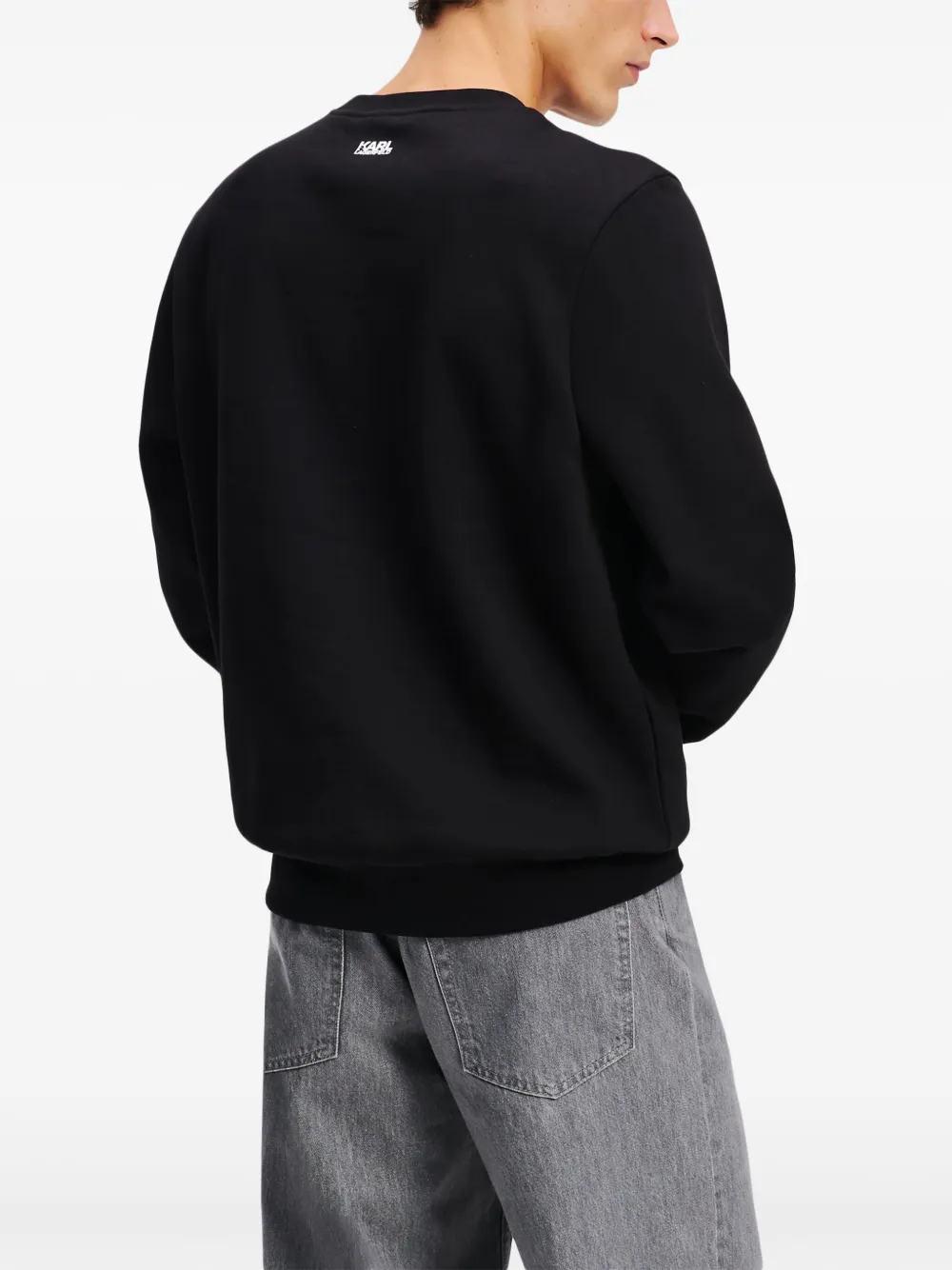 Karl Lagerfeld Sweater met logo Zwart