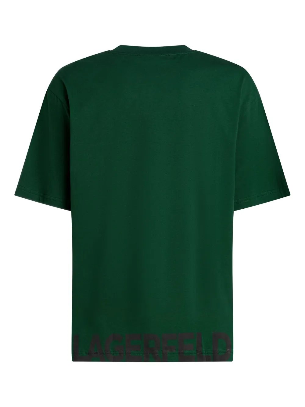Karl Lagerfeld T-shirt met logoprint Groen