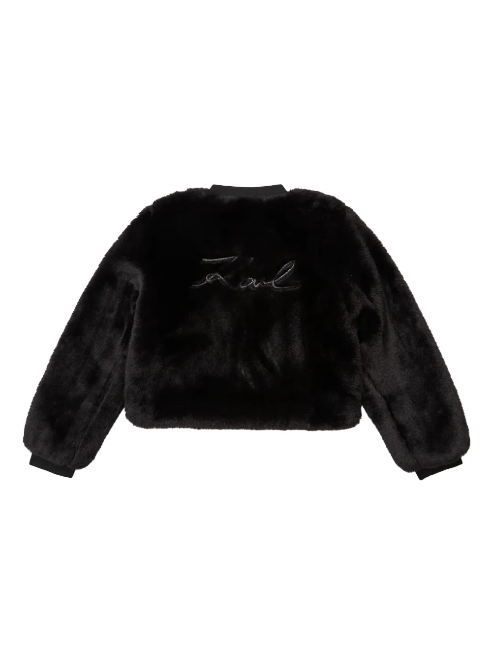 karllagerfeldkids Karl Lagerfeld Kids Jack van imitatiebont - Zwart