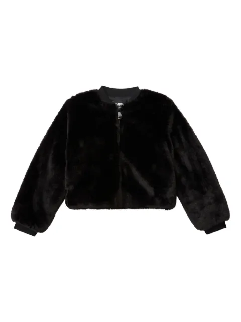 Karl Lagerfeld Kids faux-fur jacket