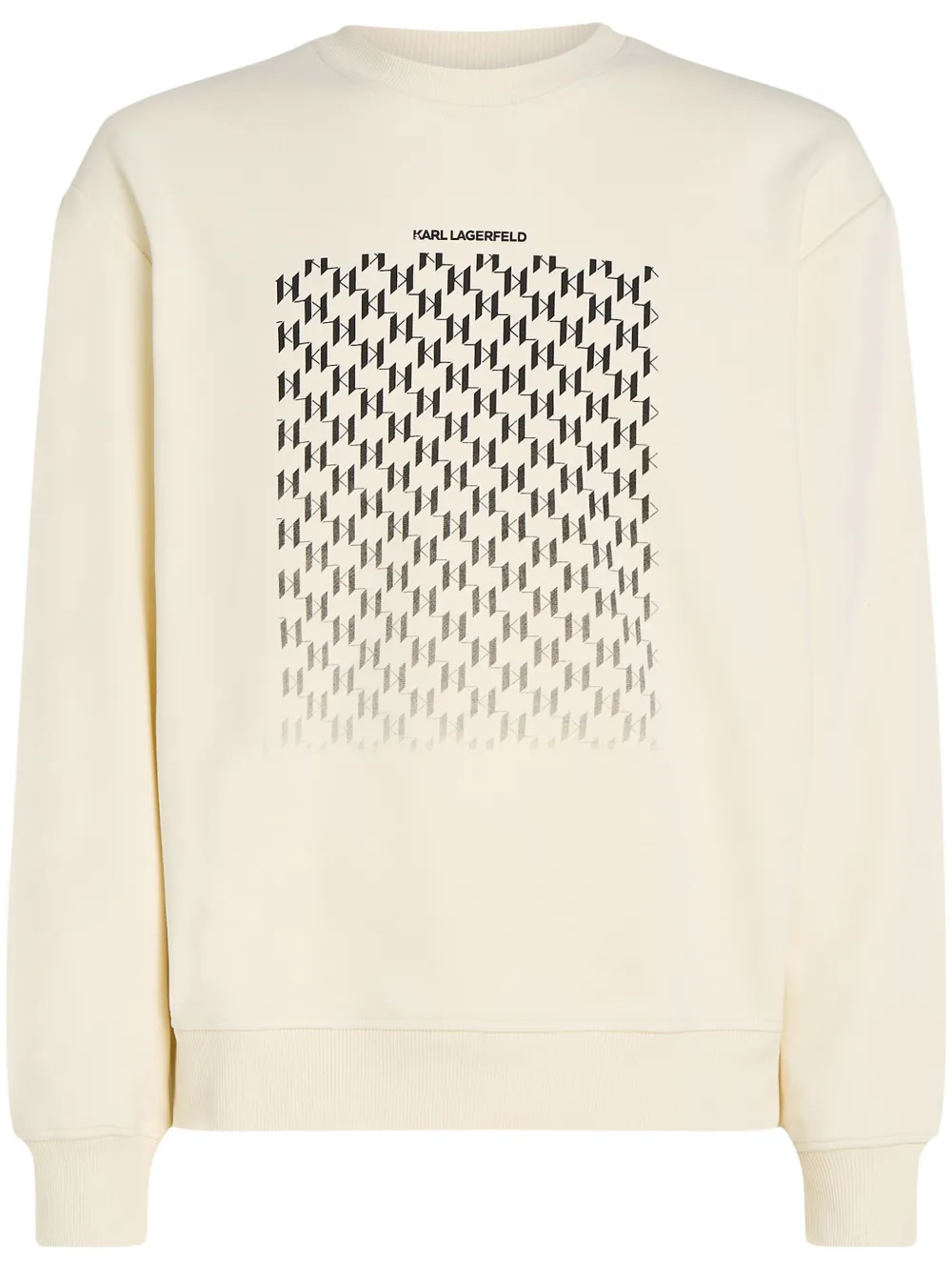 Karl Lagerfeld Sweater met monogram-print Wit
