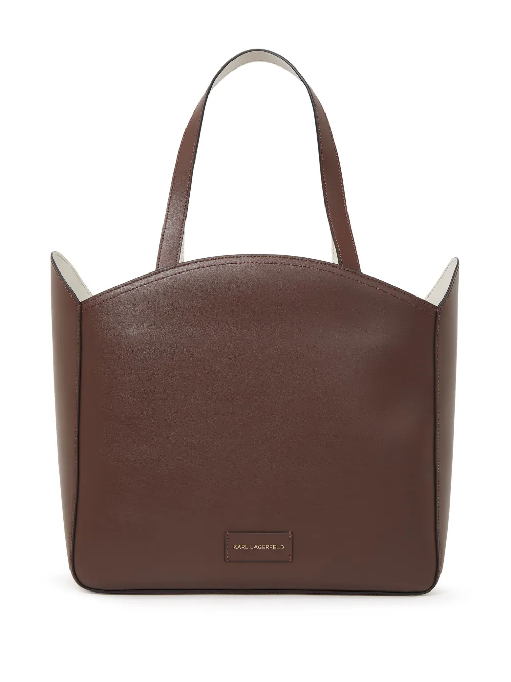 large K Circle perforated leather tote bag