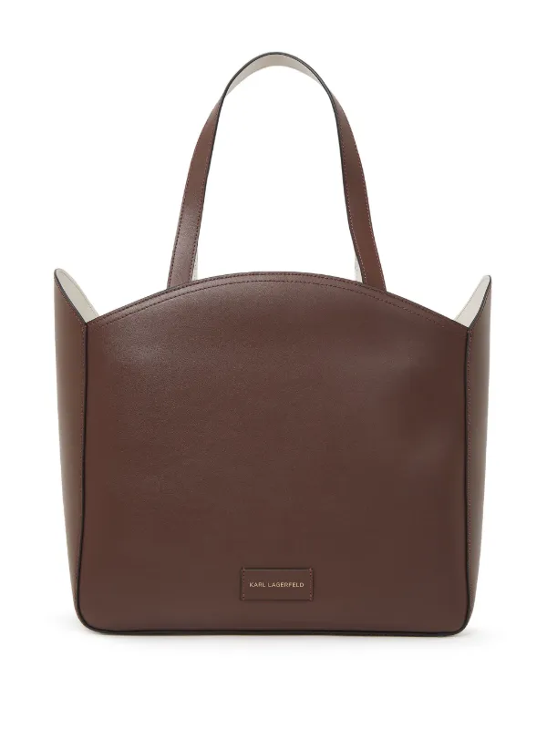 Karl Lagerfeld Grand Sac Cabas K Circle a Design Perfore Marron FARFETCH TN