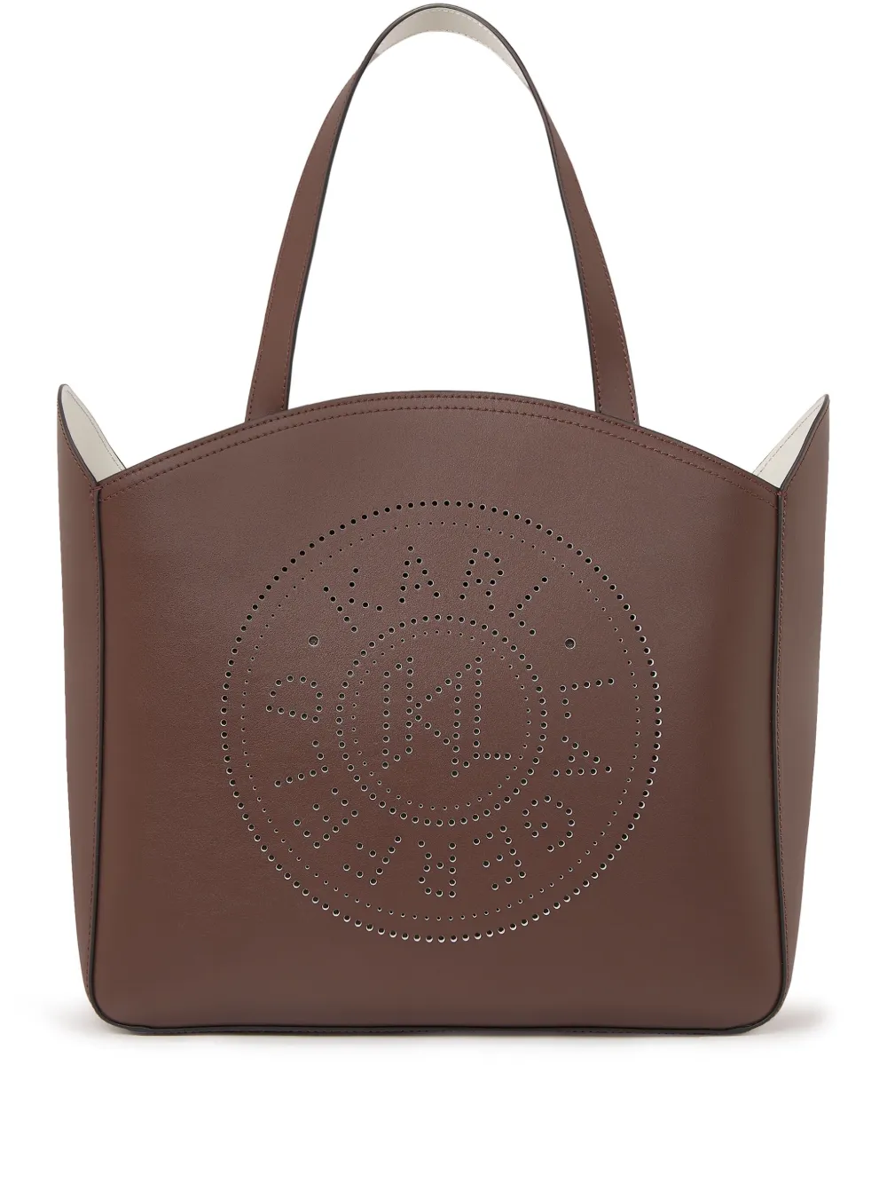 Karl Lagerfeld K Circle grote geperforeerde leren shopper Bruin