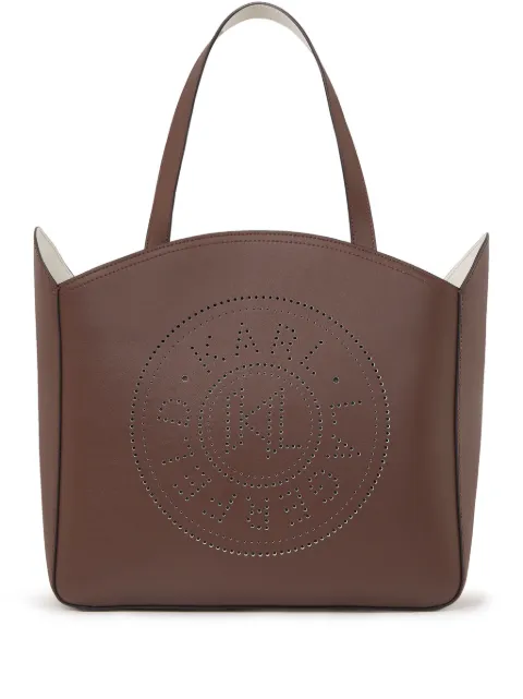 Karl Lagerfeld large K/Circle perforated leather tote bag