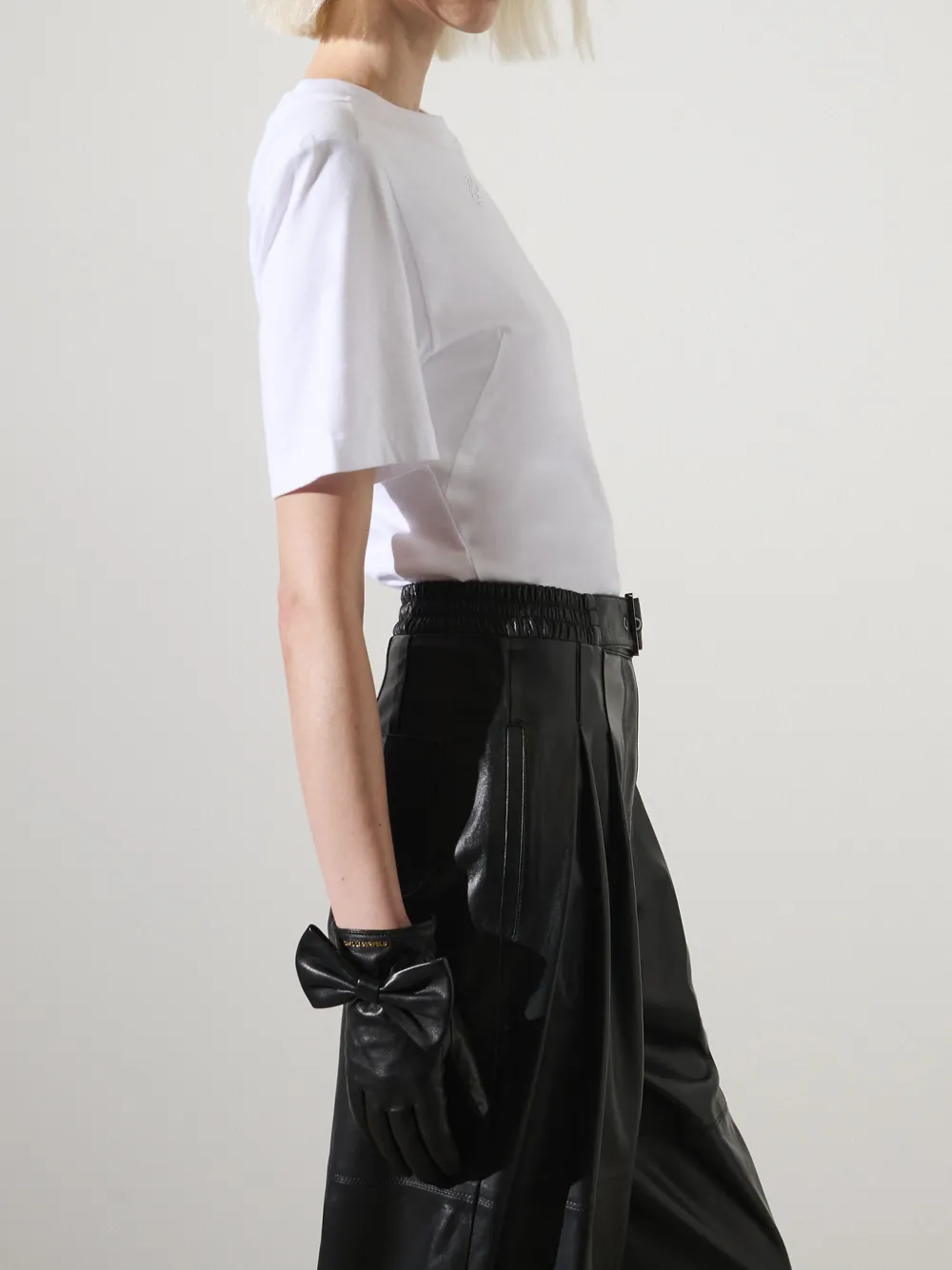 Karl Lagerfeld KL Studio zwaar katoenen T-shirt Wit