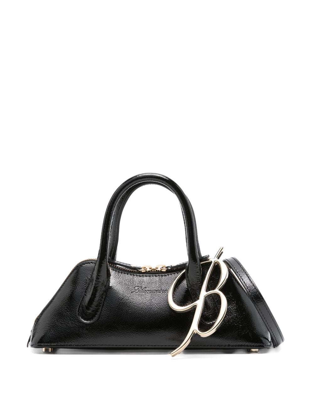 Blumarine mini Kiss Me tote bag - Black