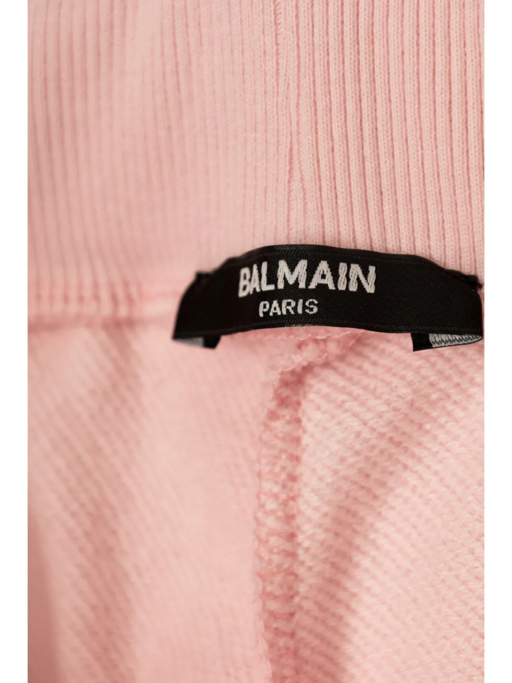 BALMAIN LOGO-PRINT TRACK PANTS 
