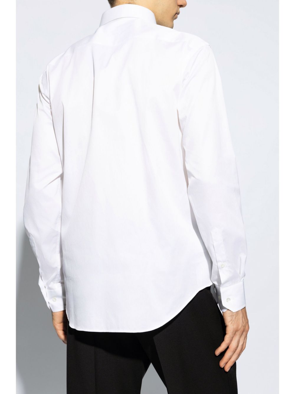 Shop Giorgio Armani Cotton Shirt In White