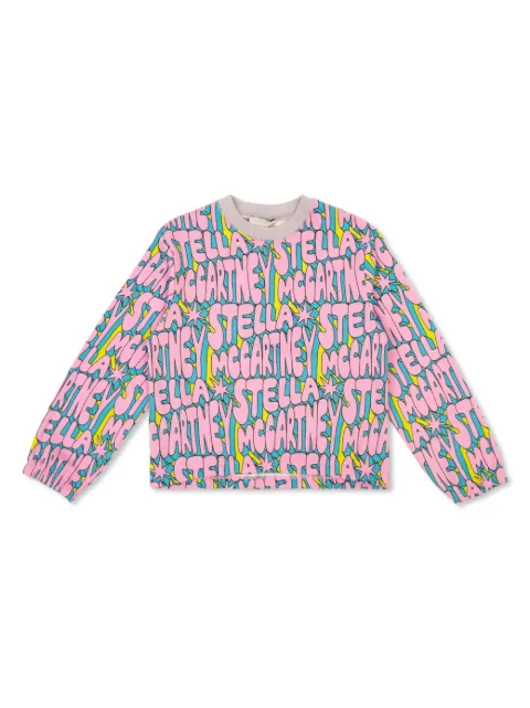 Stella McCartney Kids sudadera con estampado gráfico