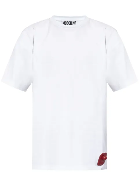 Moschino logo appliqué cotton t-shirt 