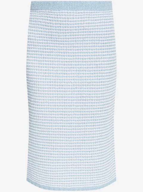 Tory Burch cotton-blend striped skirt