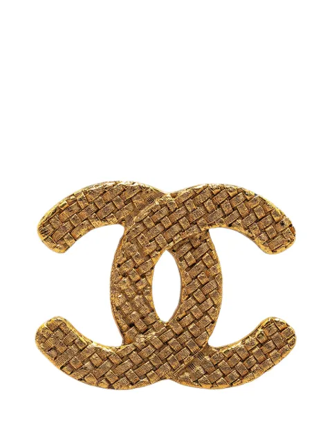 CHANEL Pre-Owned 20th Century CC costume brooch