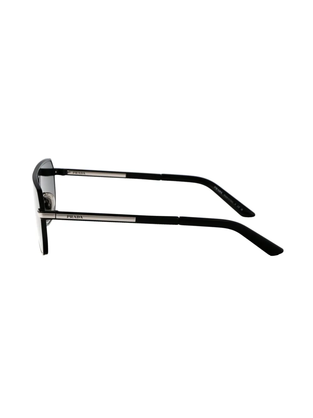 Prada Eyewear OPR A53S zonnebril met rechthoekig montuur Zwart