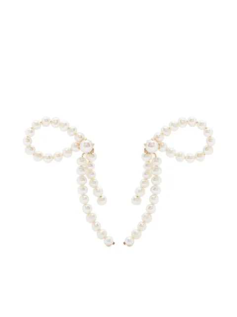 BEATRIZ PALACIOS half bow earrings